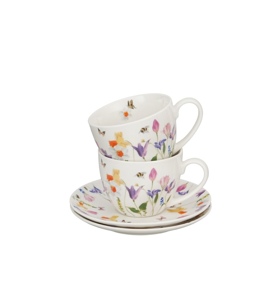 Filiżanki DUO ze spodkami 270ml x2 MAY