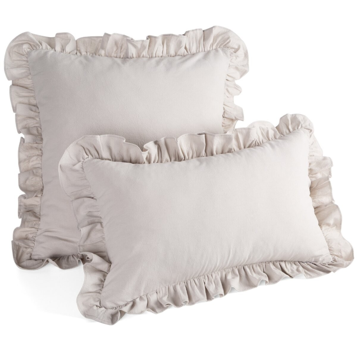 Poszewka Eurofirany Falbanka 30x50 Beż