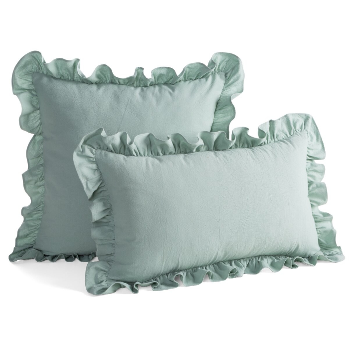 Poszewka Eurofirany Falbanka 30x50 Szałwia