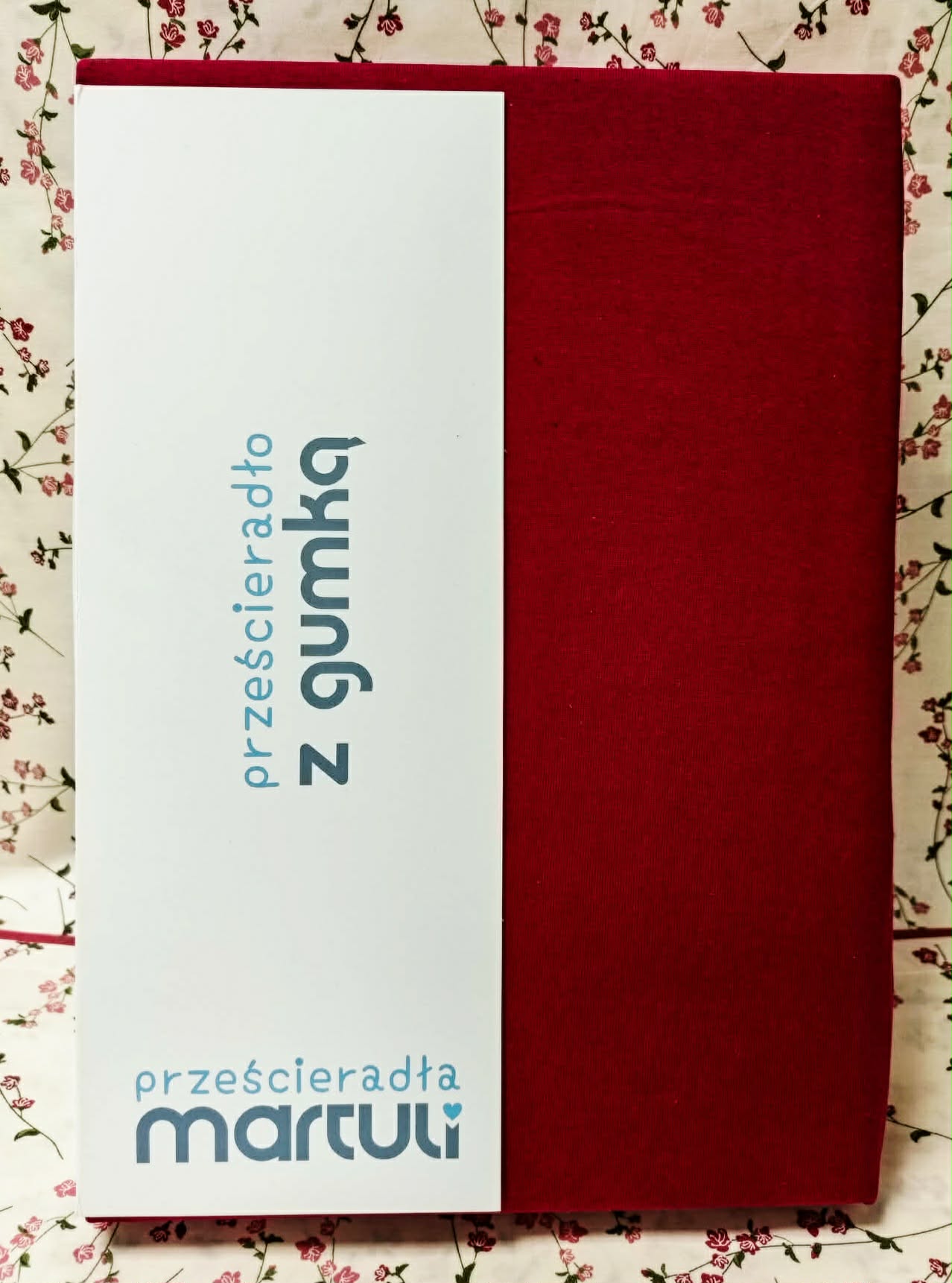 Prześcieradło Martuli Jersey 200x220 36 bordo