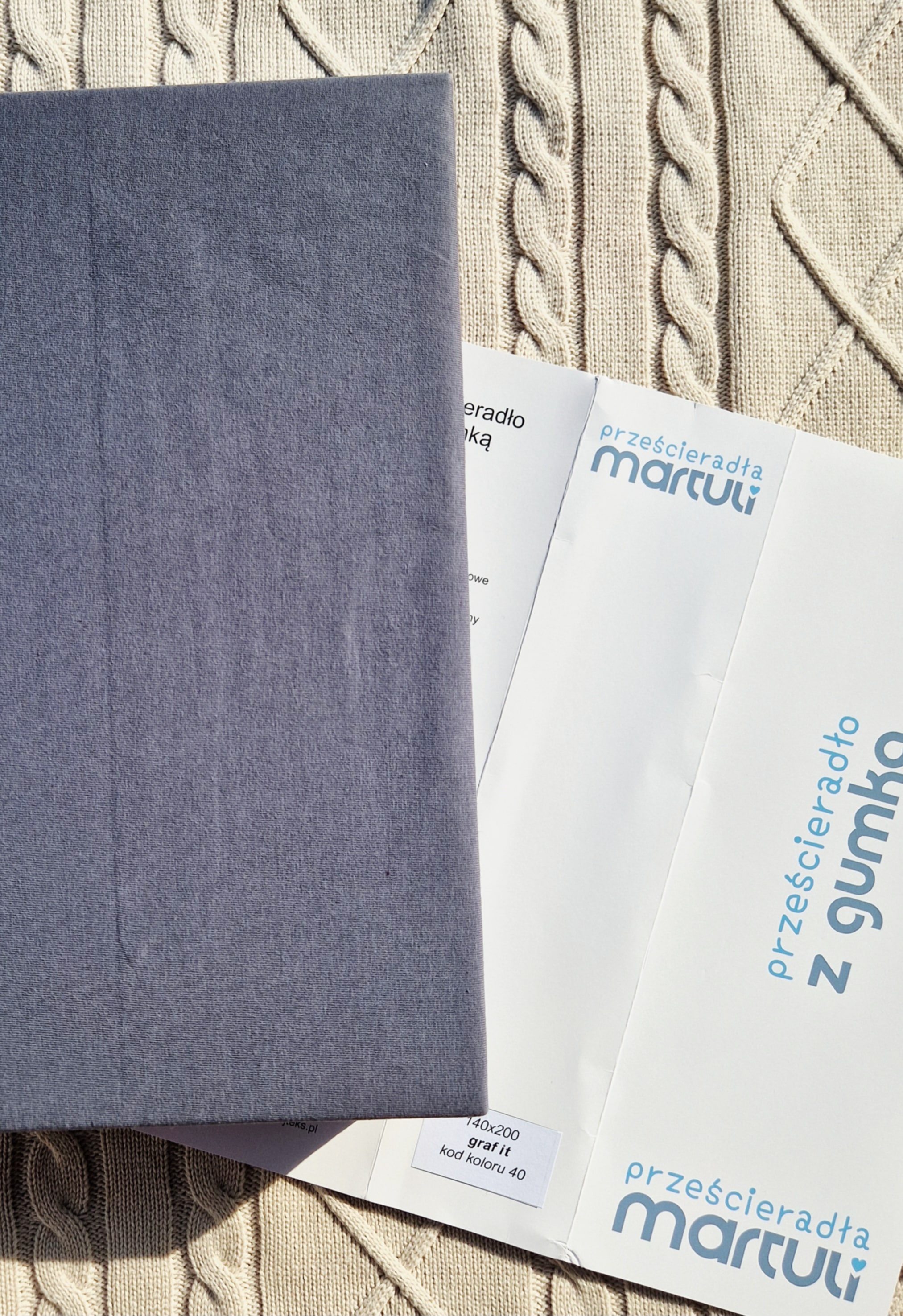 Prześcieradło Martuli Jersey 100x200 40 grafit