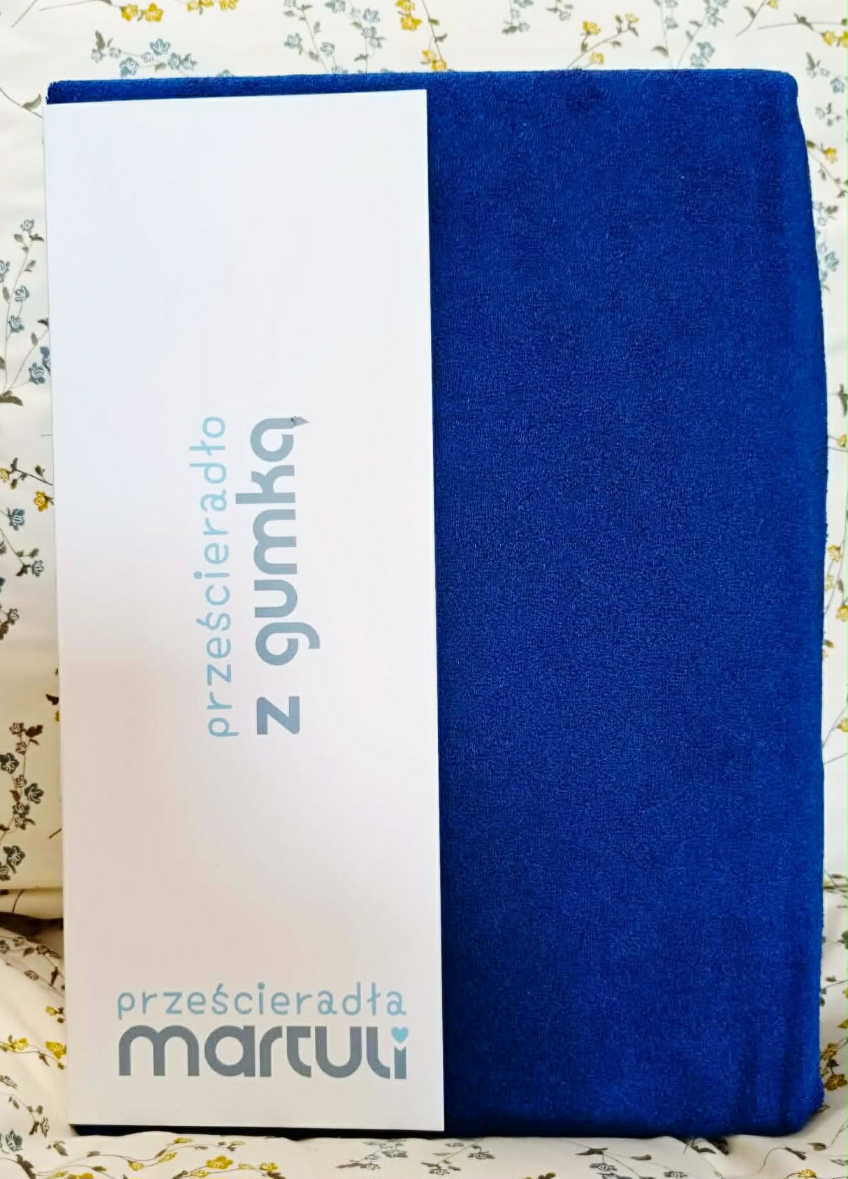 Prześcieradło Martuli Jersey 100x200 12 szafir