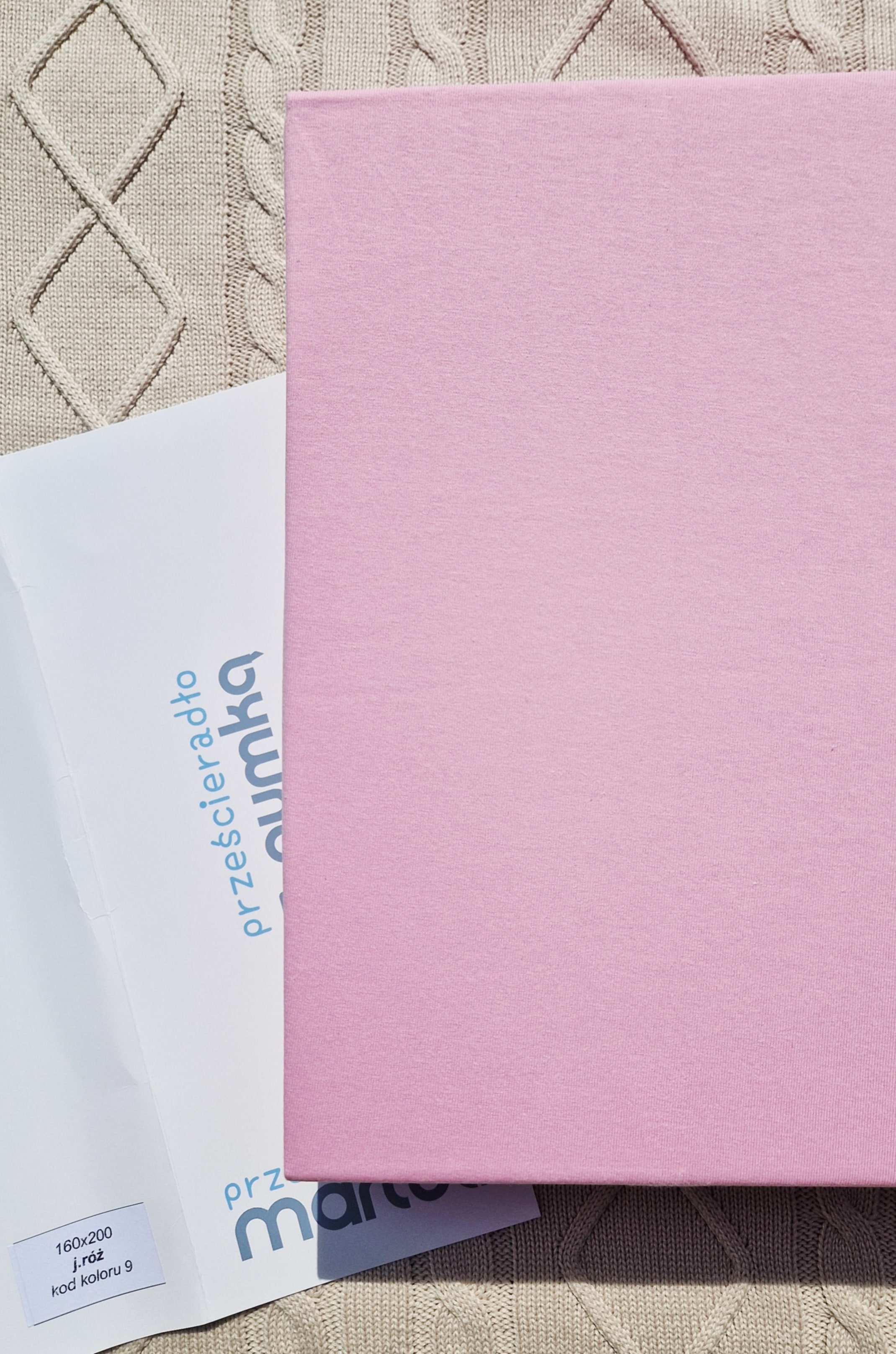 Prześcieradło Martuli Jersey 180x200 9 jasny róż
