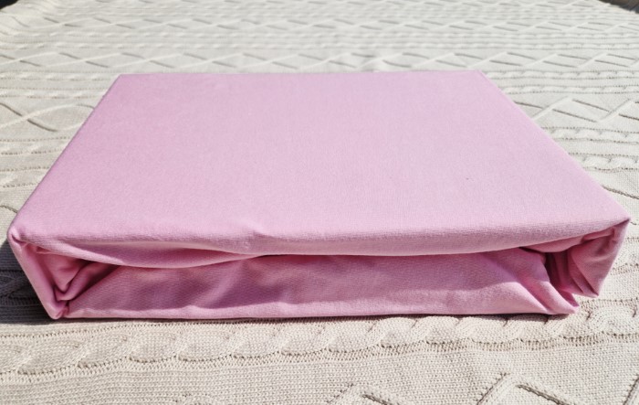 Prześcieradło Martuli Jersey 180x200 9 jasny róż