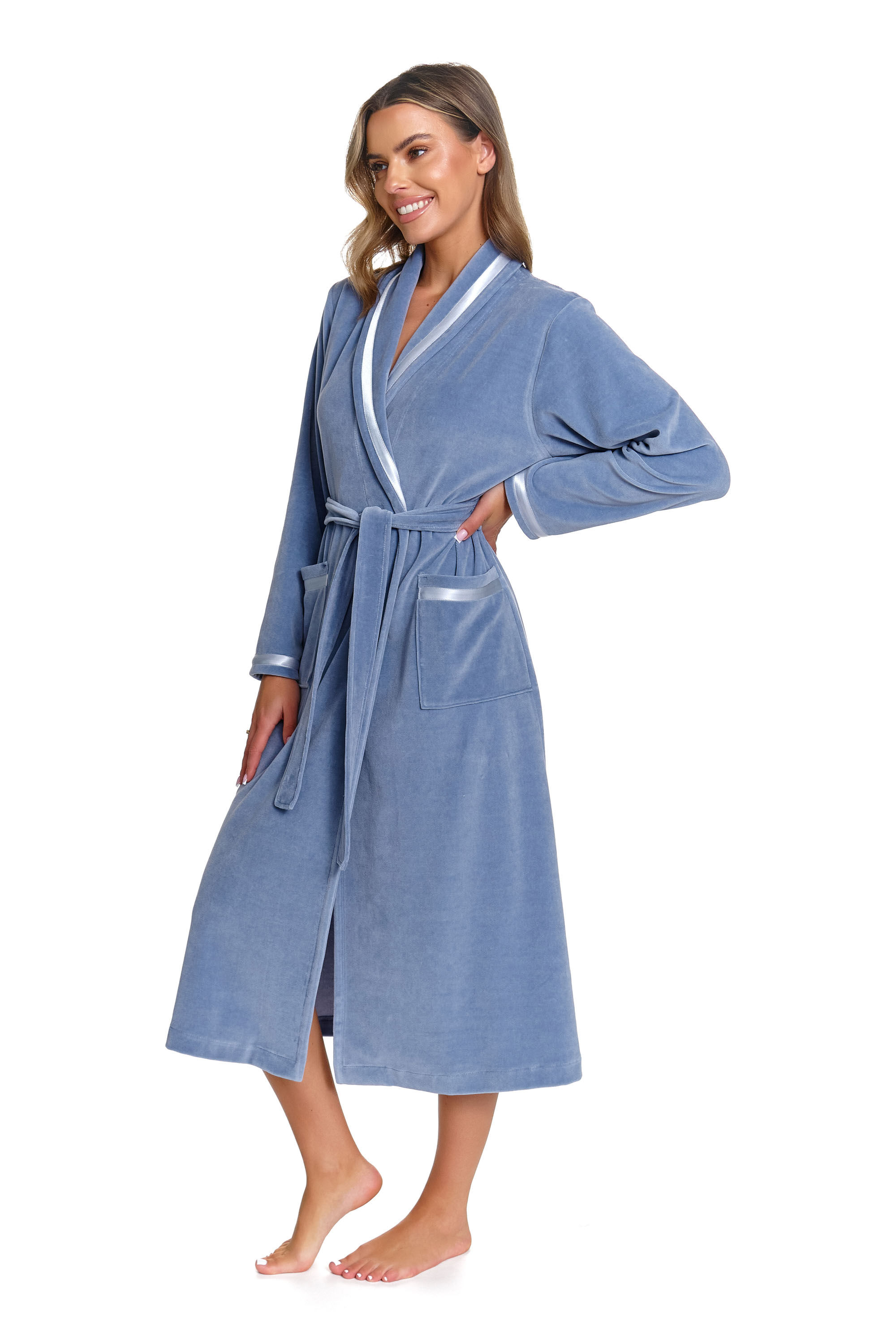 Szlafrok Damski Dr.NAP SWA.1078 sky blue XXL