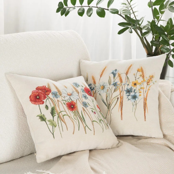 Bieżnik Eurofirany Gobelin 1306 Maki 100x100