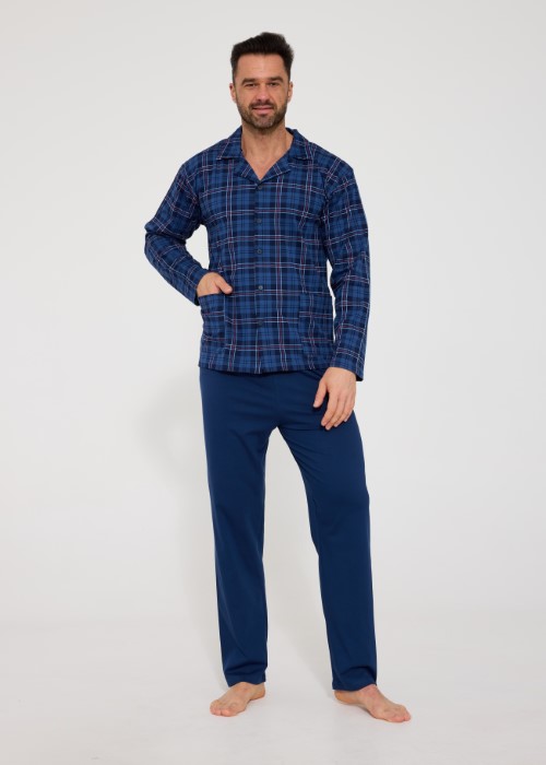 Piżama Cornette męska rozpinana 114/84 5XL