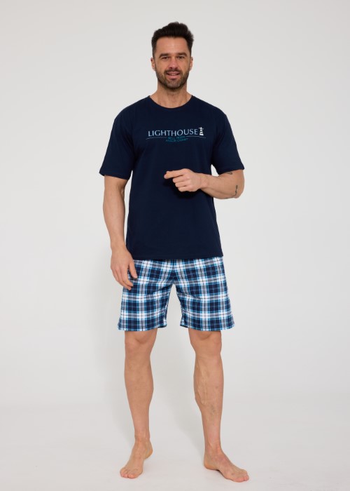 Piżama Cornette męska Lighthouse granat 4XL