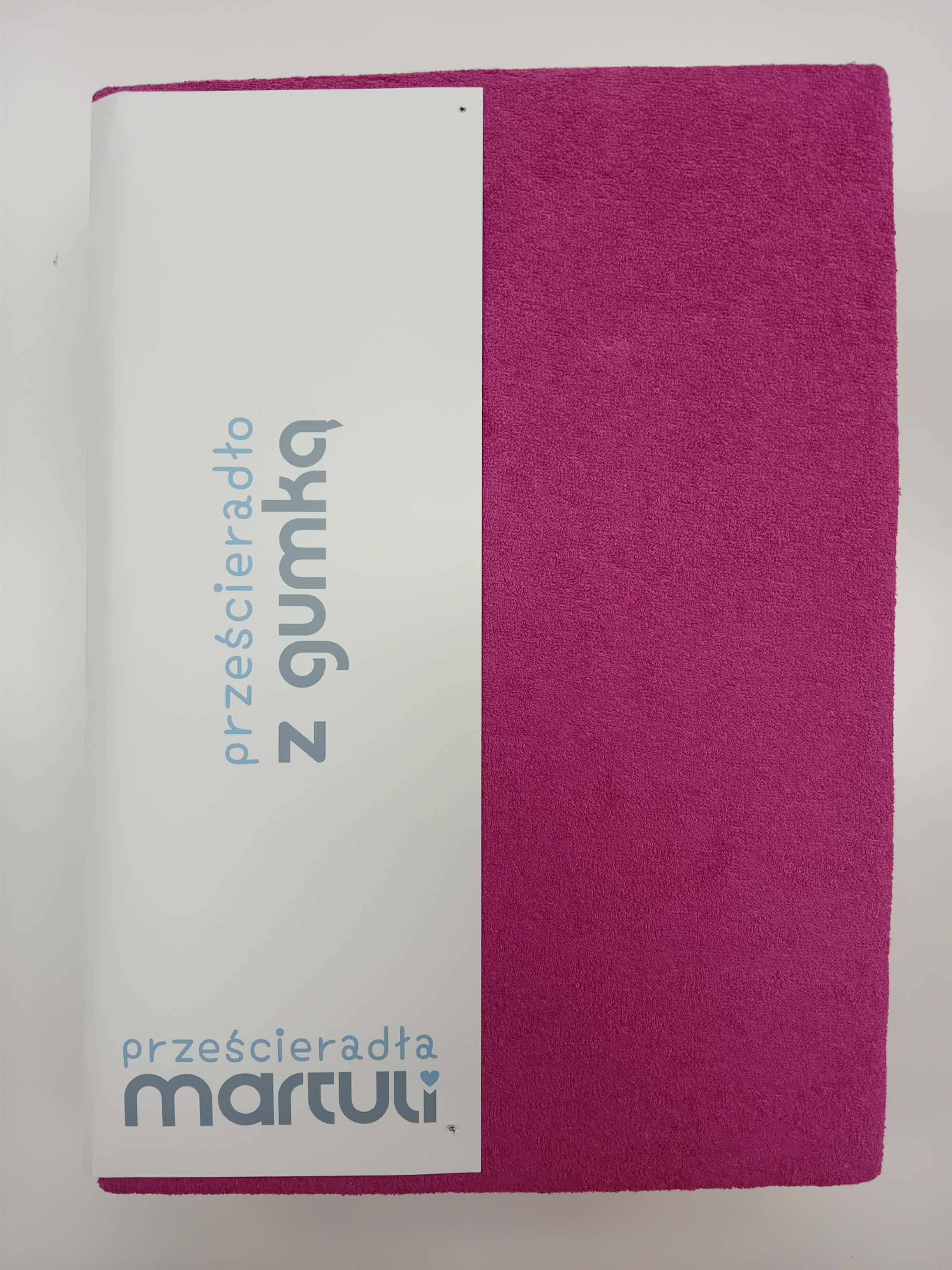 Prześcieradło Martuli Frotte 200x220 48 cyklamen