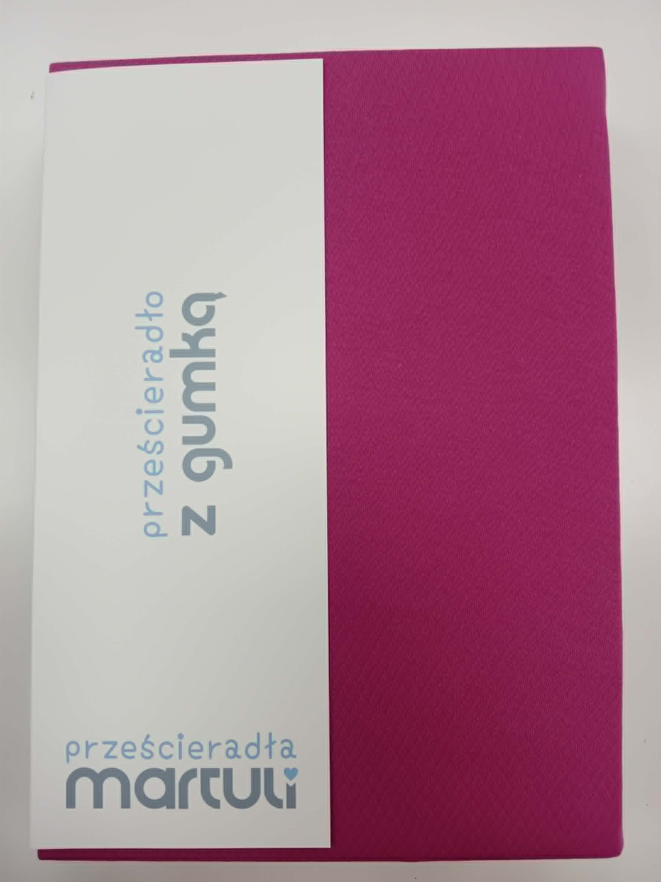 Prześcieradło Martuli Jersey 120x200 37 cyklamen