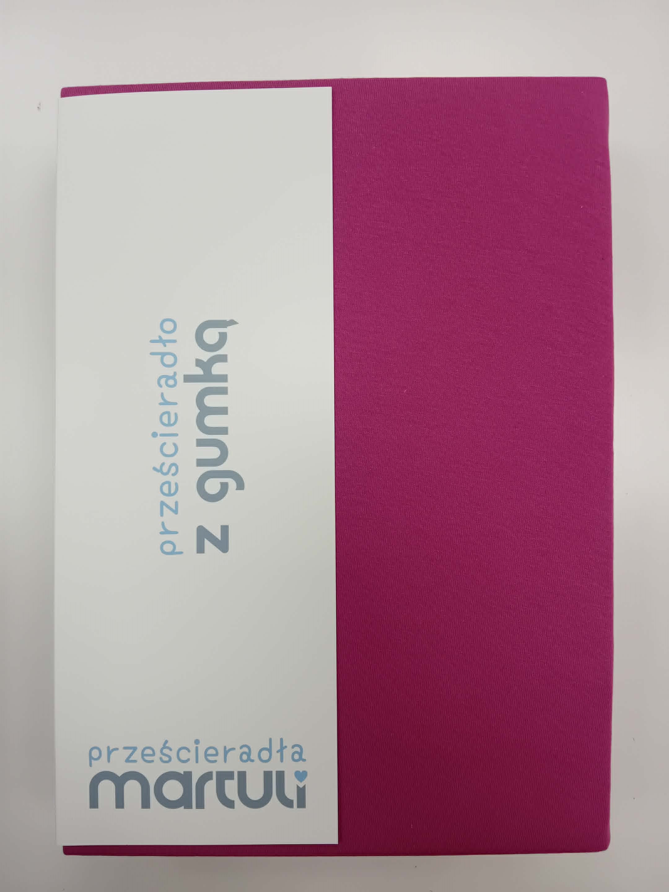Prześcieradło Martuli Jersey 160x200 37 cyklamen