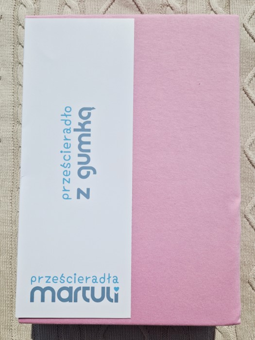 Prześcieradło Martuli Jersey 100x200 9 jasny róż