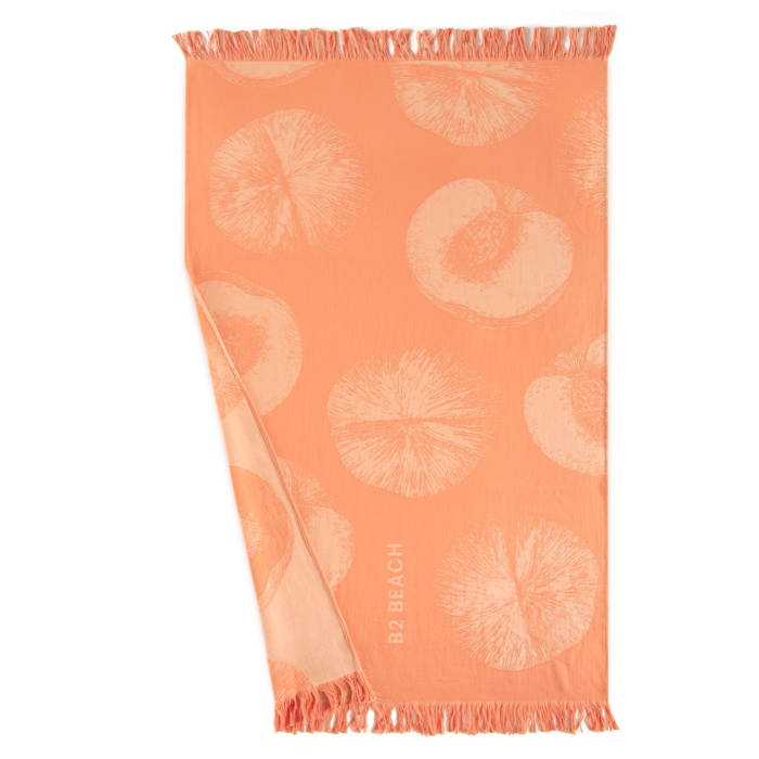 Ręcznik Zwoltex plażowy Fouta Apricot 100x160 pomarańczowy