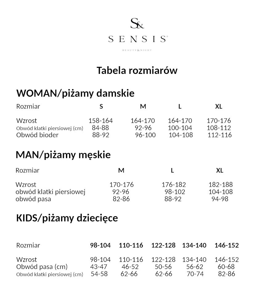 Piżama Sensis Jovie M