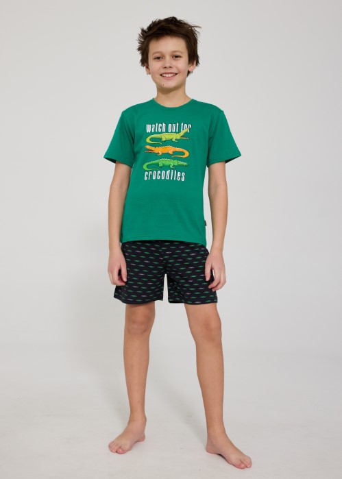 Piżama Cornette Boy Crocodiles 104 k