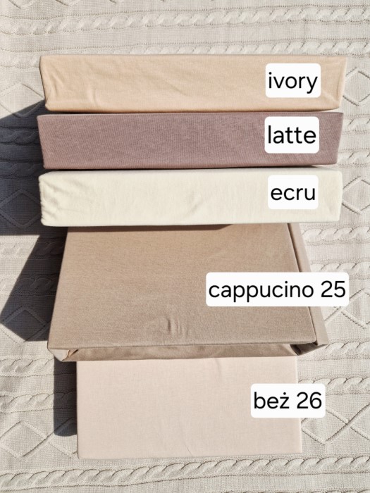 Prześcieradło Martuli Jersey 100x200 43 latte