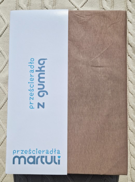 Prześcieradło Martuli Jersey 100x200 43 latte