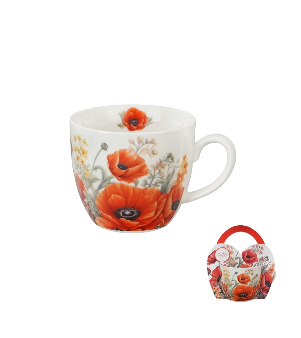 Kubek DUO w koszyczku 460 ml MAKI