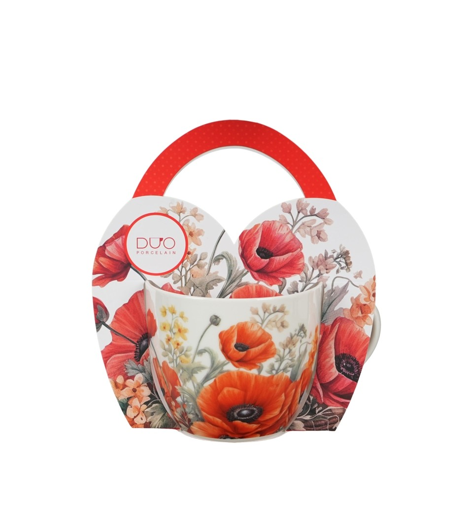 Kubek DUO w koszyczku 460 ml MAKI