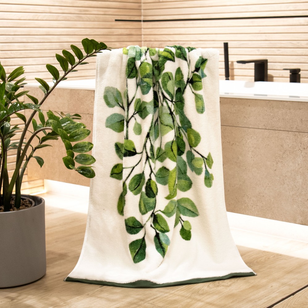 Ręcznik Zwoltex drukowany 70x140 GINCO LEAF