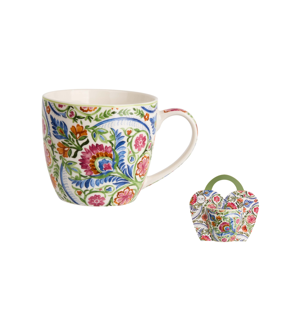 Kubek DUO 460 ml w koszyczku MAYFLOWER