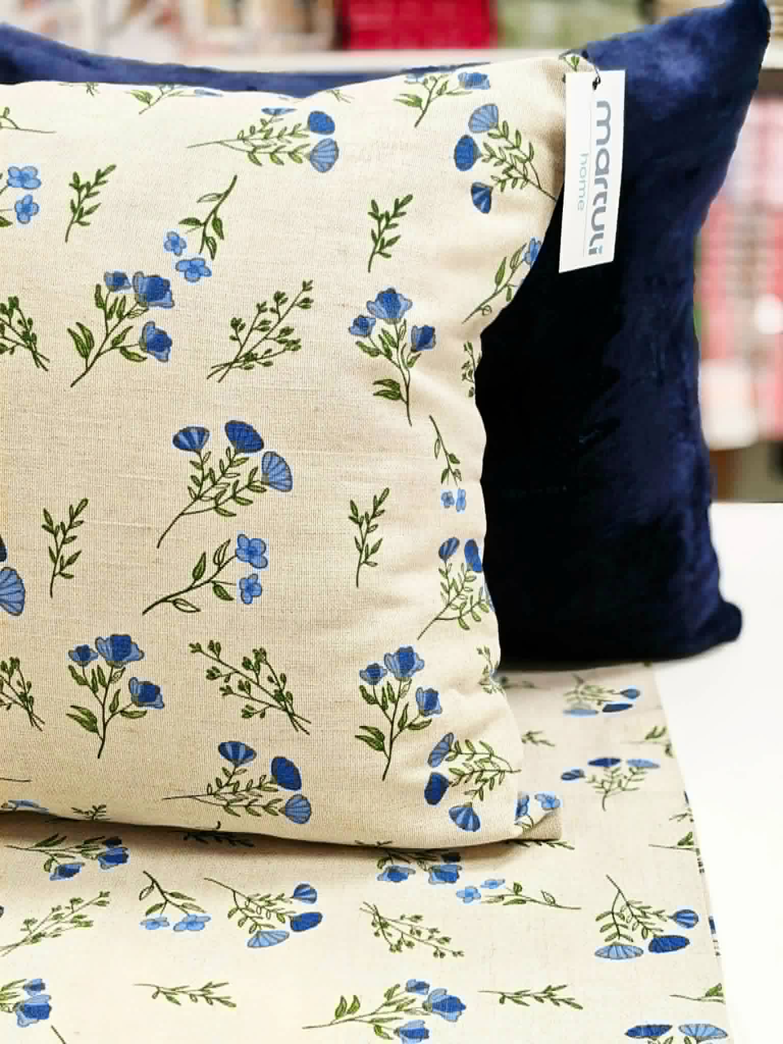 Poszewka Martuli 66 45x45 CHABRY 55%len 45%bawełna