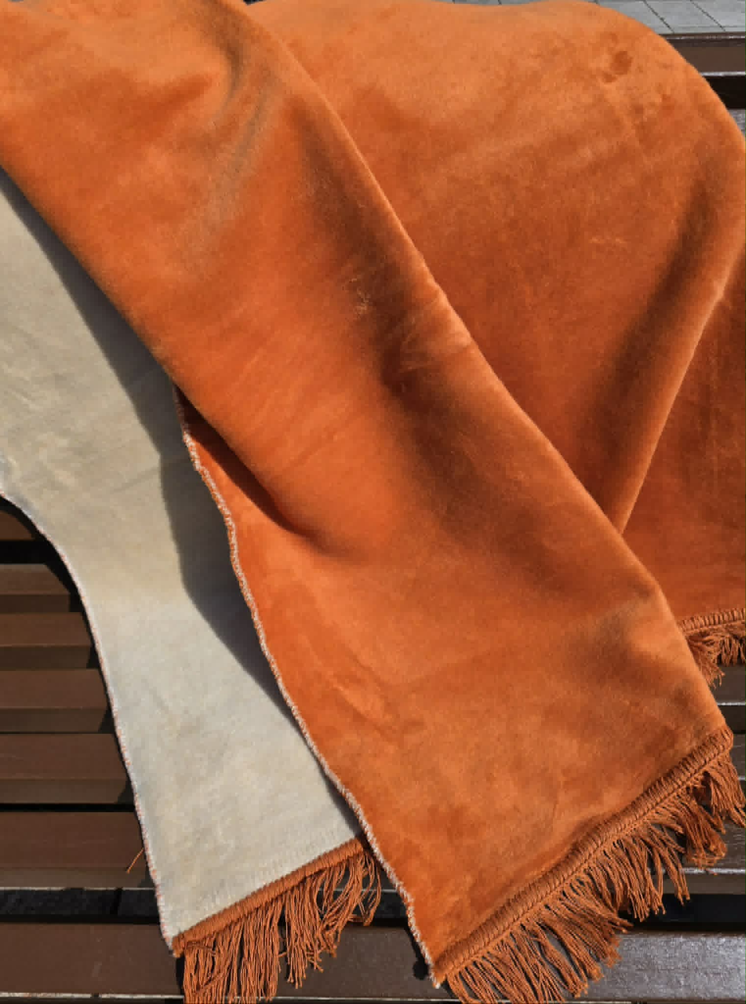 Koc bawełniany Cotton 150x200 Ginger/tussak