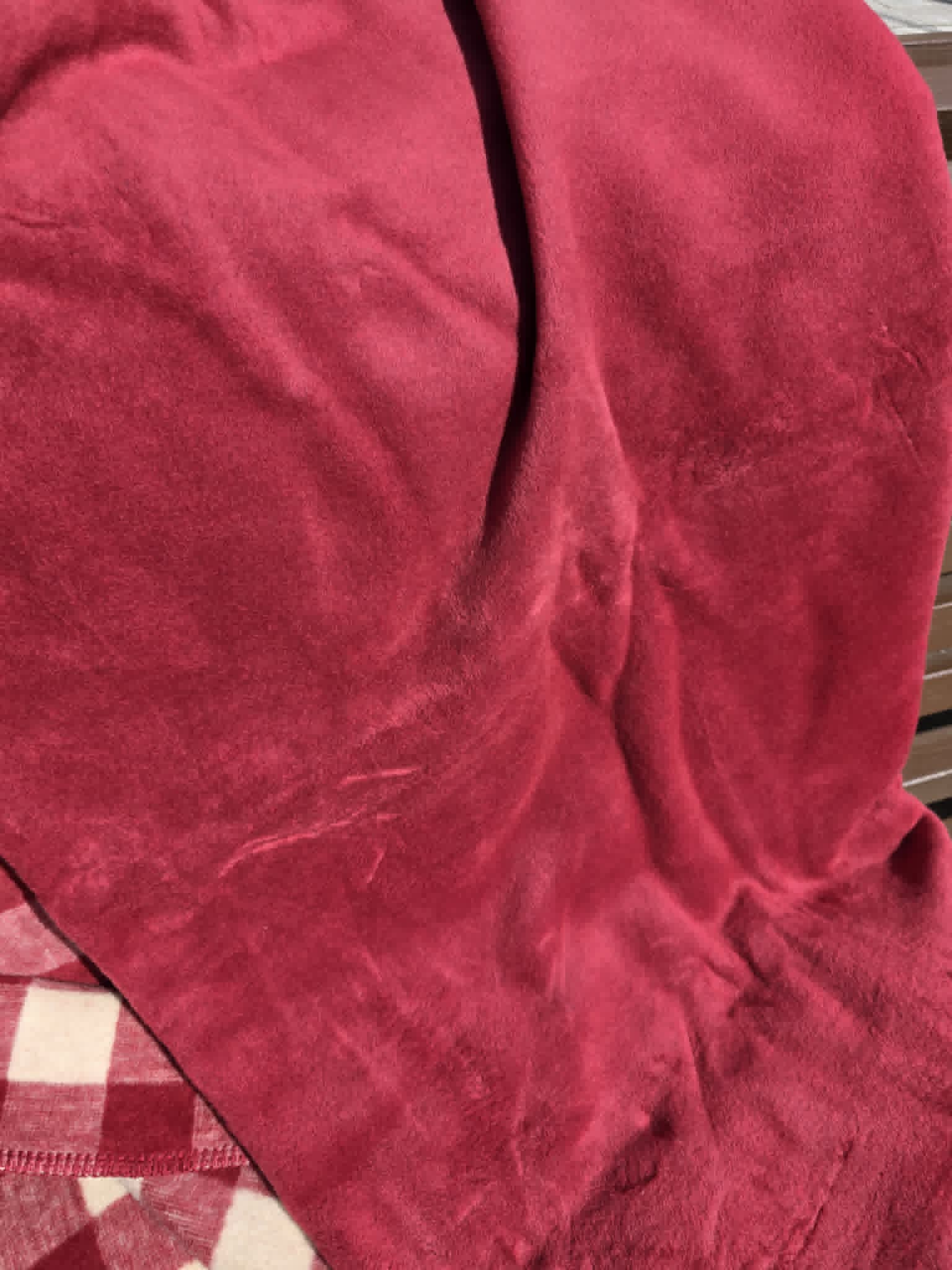 Koc bawełniany Cotton 150x200 Bordowy