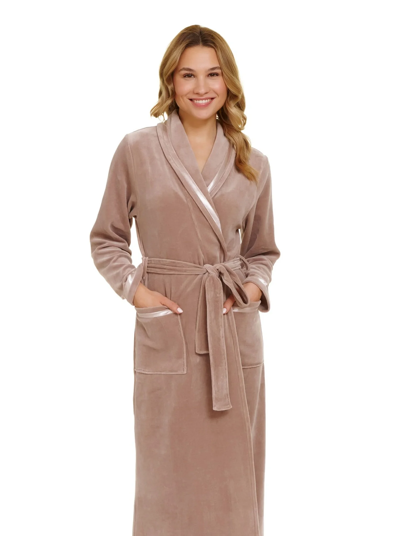 Szlafrok Damski Dr nap SWA.1078 beige L