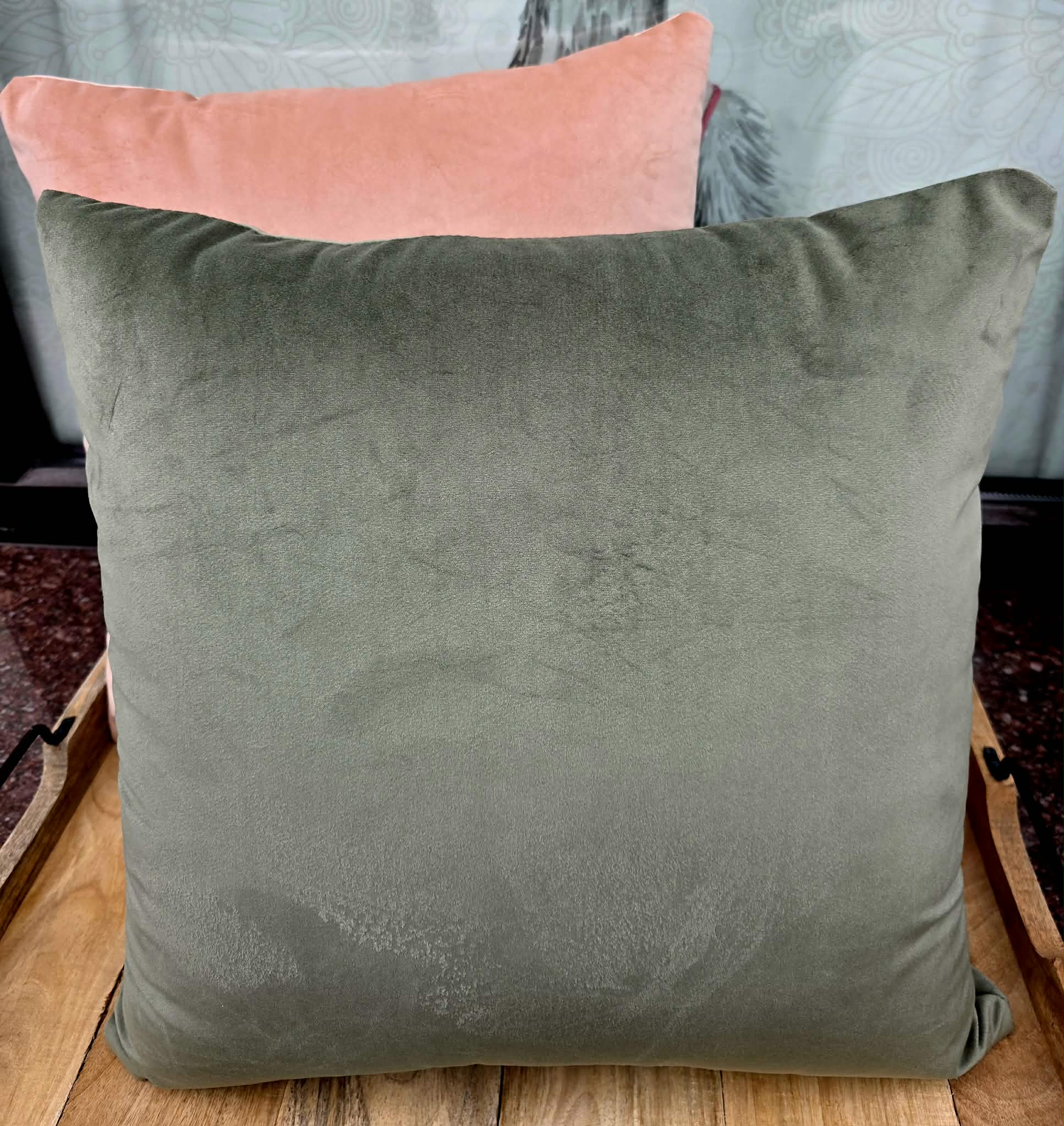 Poszewka Martuli Velur Magic 45x45 2243 khaki