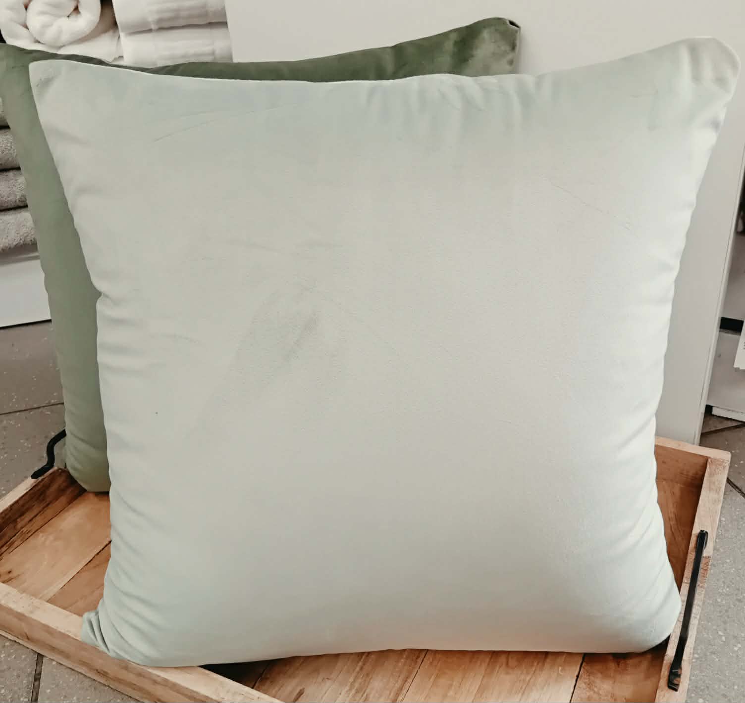 Poszewka Martuli Velur Magic 45x45 2251 groszkowa zieleń