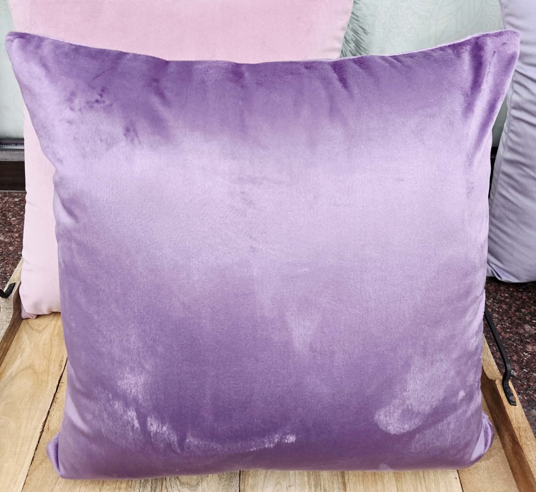 Poszewka Martuli Velur French 45x45 664 ciemny lawendowy