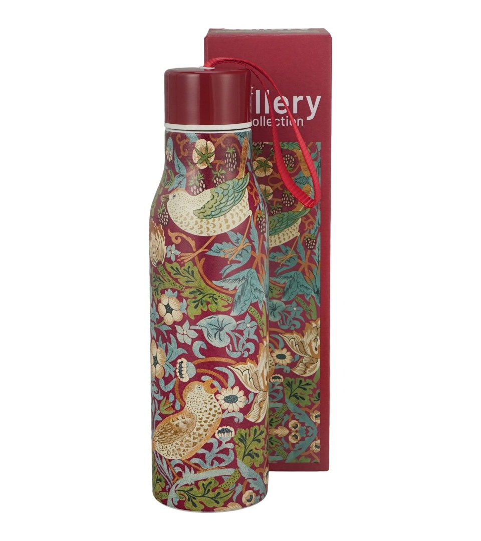Butelka termiczna DUO 500ml STRAWBERRY THIEF RED W.MORRIS