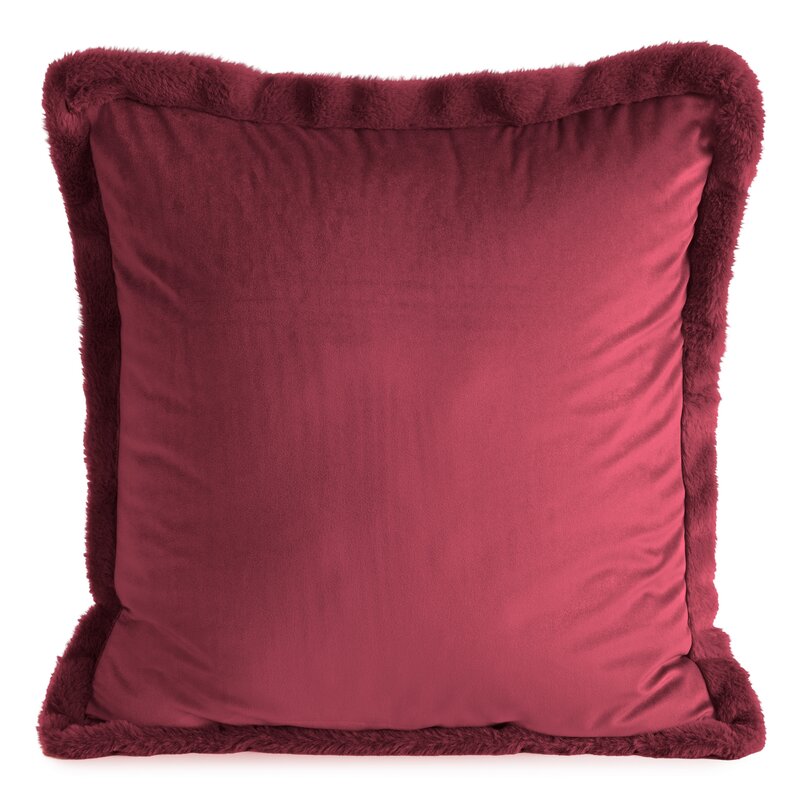 Poszewka Eurofirany Veluna burgund 45x45