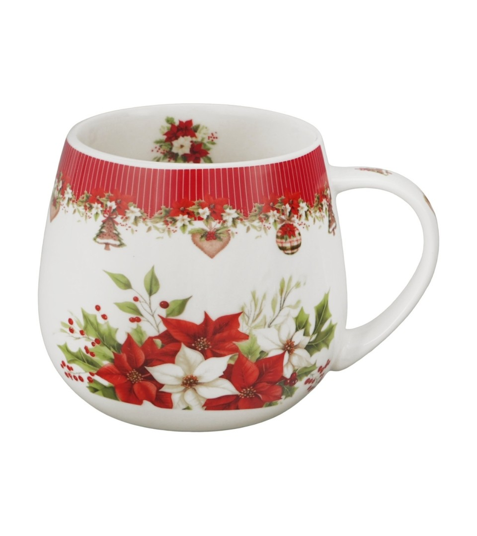 Kubek DUO Baryłka 430ml CHRISTMAS FLOWER