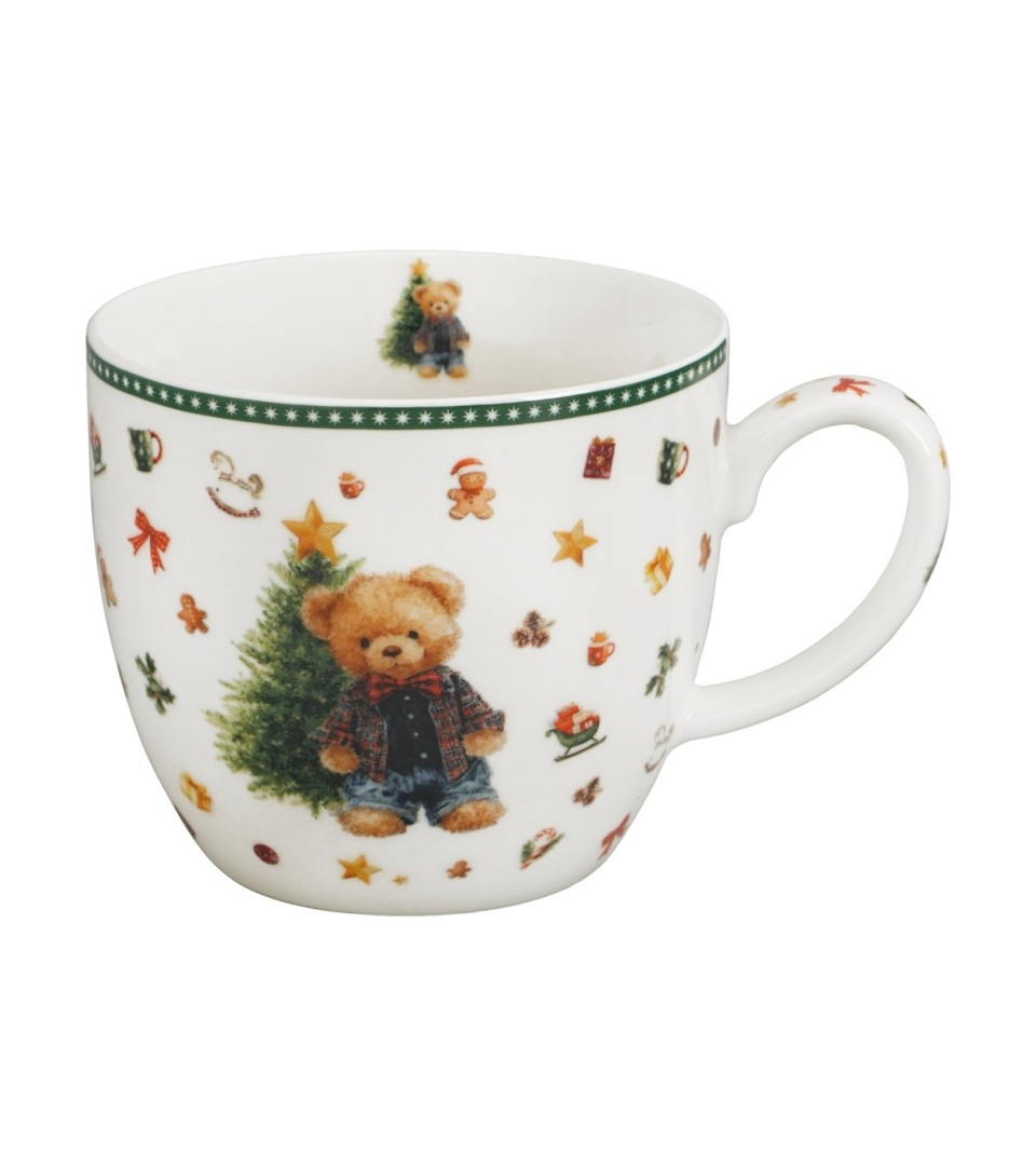 Kubek DUO 460 ml w koszyczku TEDDY NOEL