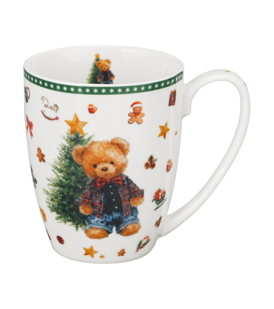 Kubek DUO Classic 360ml w pudełku z kokardą TEDDY NOEL