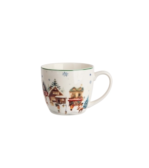 Kubek DUO 460 ml w koszyczku Christmas Village 