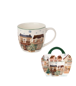 Kubek DUO 460 ml w koszyczku Christmas City 2