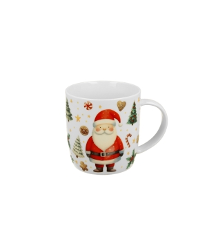 Kubek DUO 400ml w opakowaniu domek Santa Claus