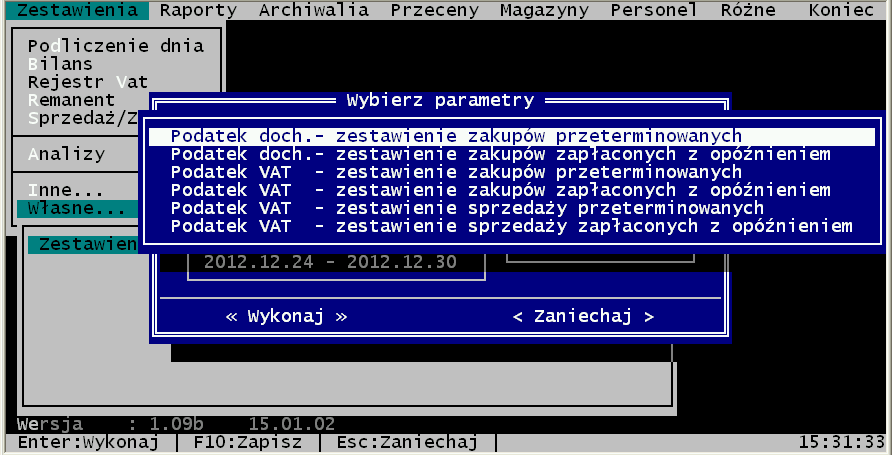 Zestawienie VAT 2013 - S4/S4M/S5/S5E