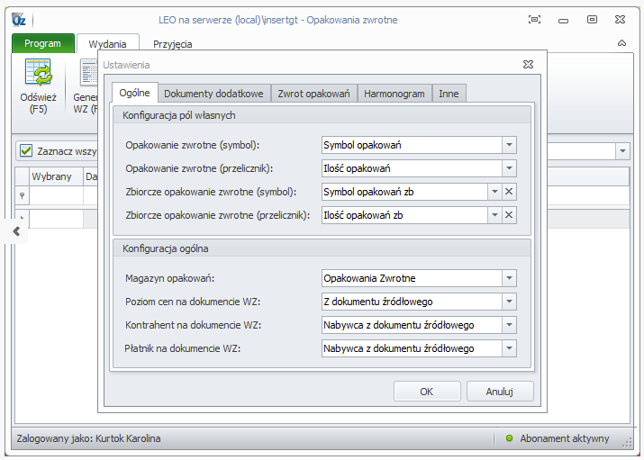 Opakowania zwrotne 15 le