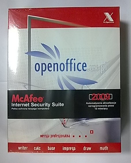 OPENOFFICE 3 PL Prof+McAfee Internet Security 2009