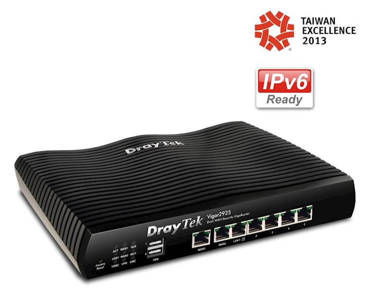 ROUTER + SW + VPN DrayTek Vigor 2925 2xWAN 50xVPN