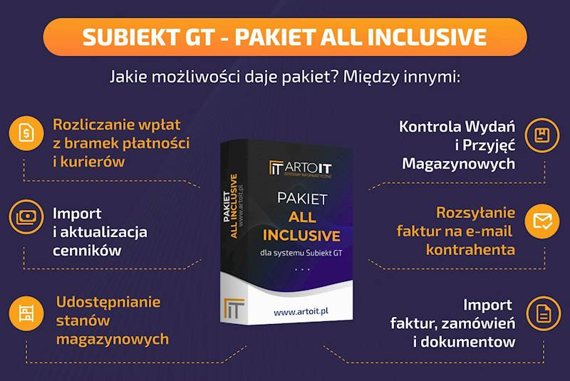 Dodatki do Insert GT All Inclusive Artoit - 1 rok