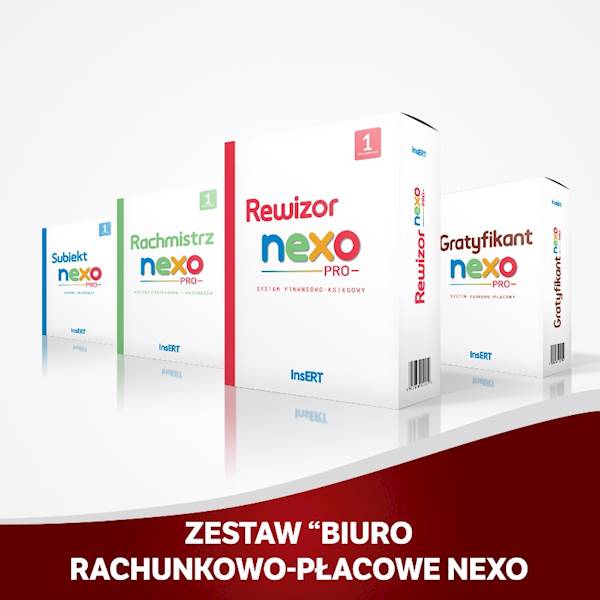 ZESTAW BIURO RACH.-PŁAC. nexo  (Ra+Re+Gr+Su)