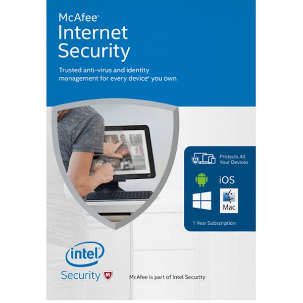McAfee Internet Security 1 rok, 1 komputer