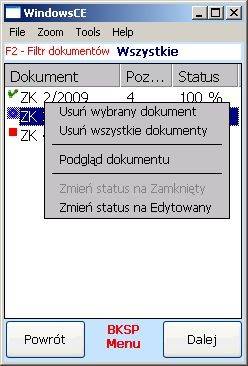Kompletacja Kolektor - CE Wydań Przyjęć WZ/PZ