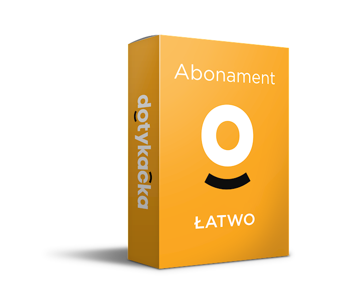 ABONAMENT DOTYKACKA ŁATWO 1M