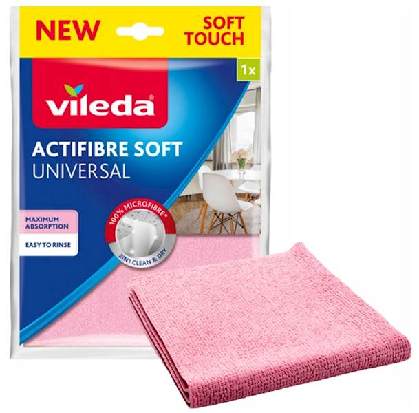 ŚCIERKA VILEDA ACTIFIBER SOFT RÓŻOWA